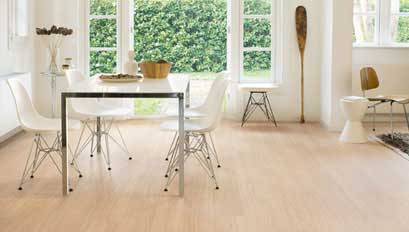 QuickStep Perspective Wide Oak White Oiled Planks 2v-groove Laminate Flooring 9.5 mm